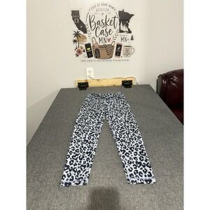 Aerie Offline Women's Real Me Leopard Crossover 7/8 Leggings High Rise Sz L